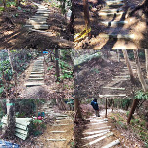 山中渓地区近畿自然歩道整備（28）工事